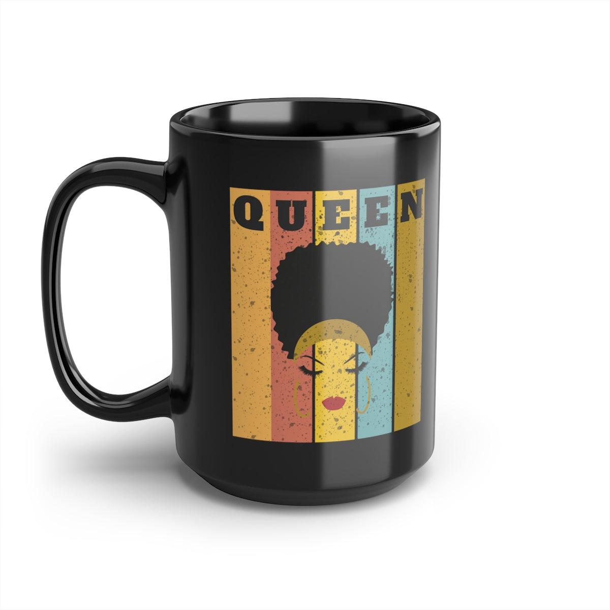 Queen Black Mug, 15oz