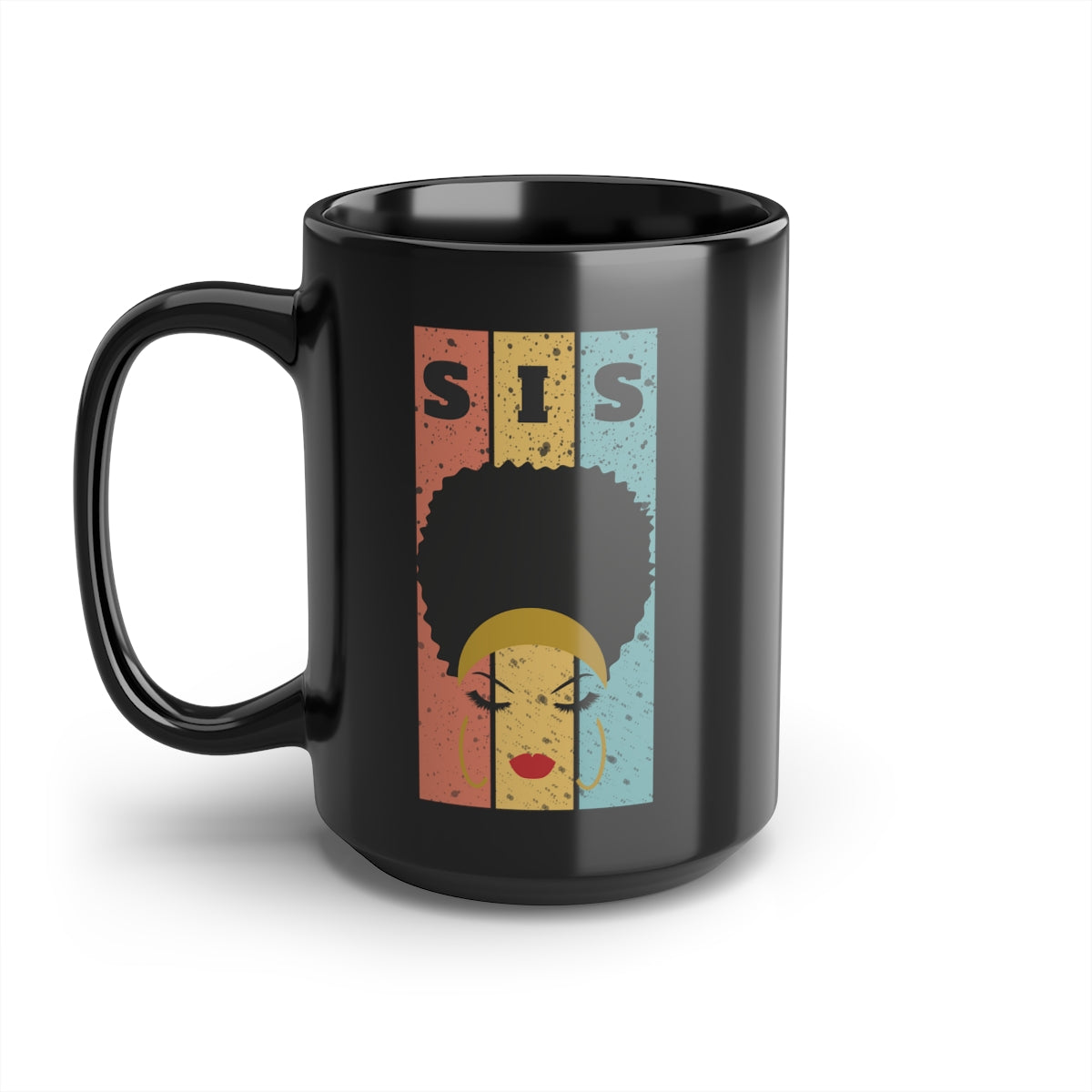 SIS Black Mug, 15oz