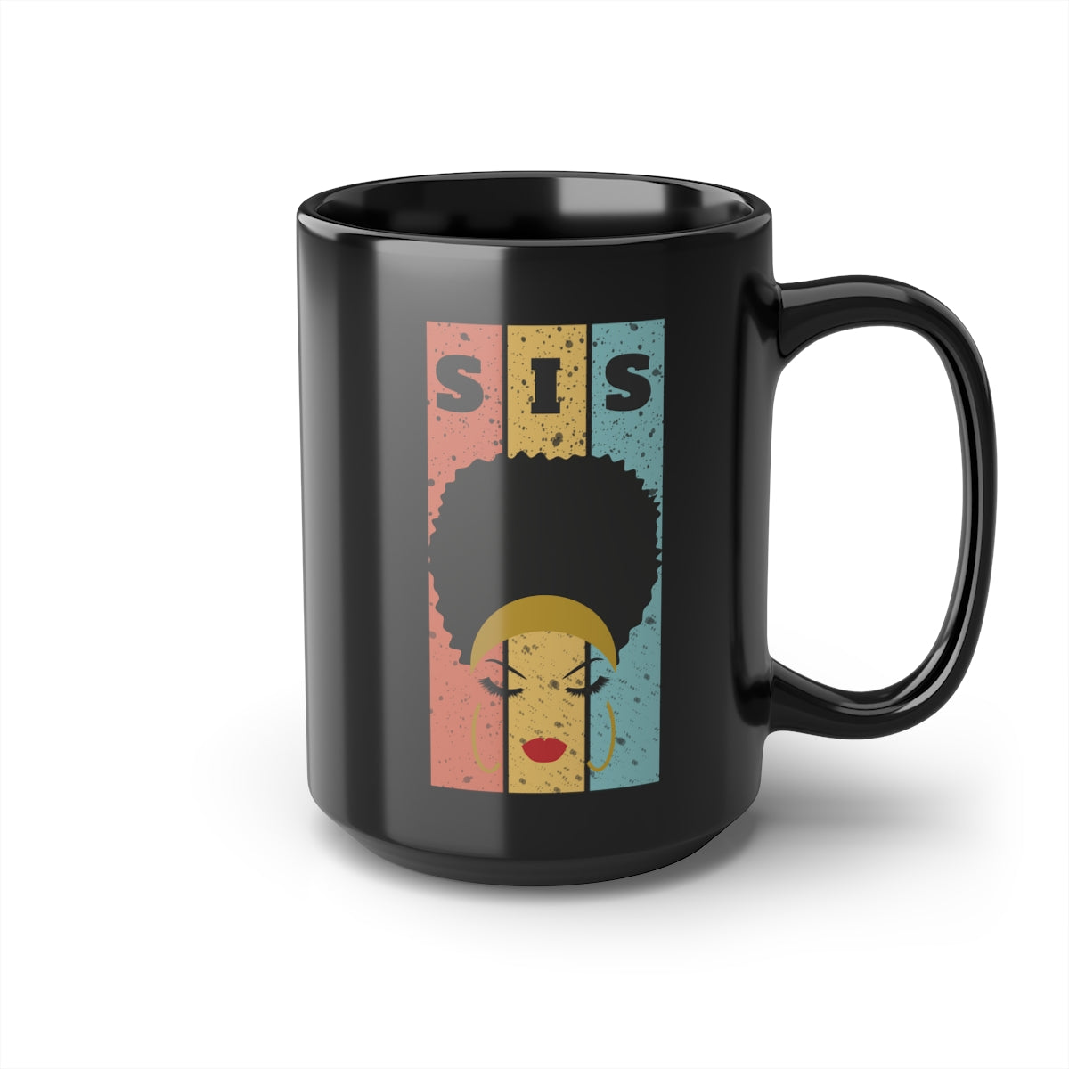 SIS Black Mug, 15oz