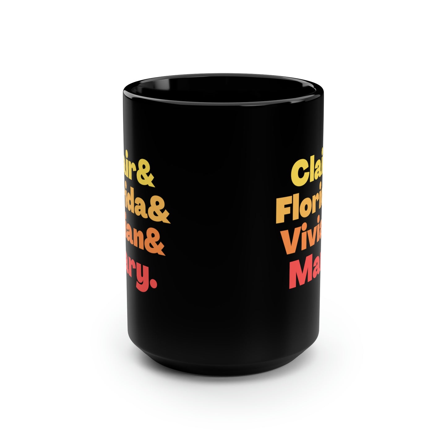 Black Mom Icon Black Mug, 15oz