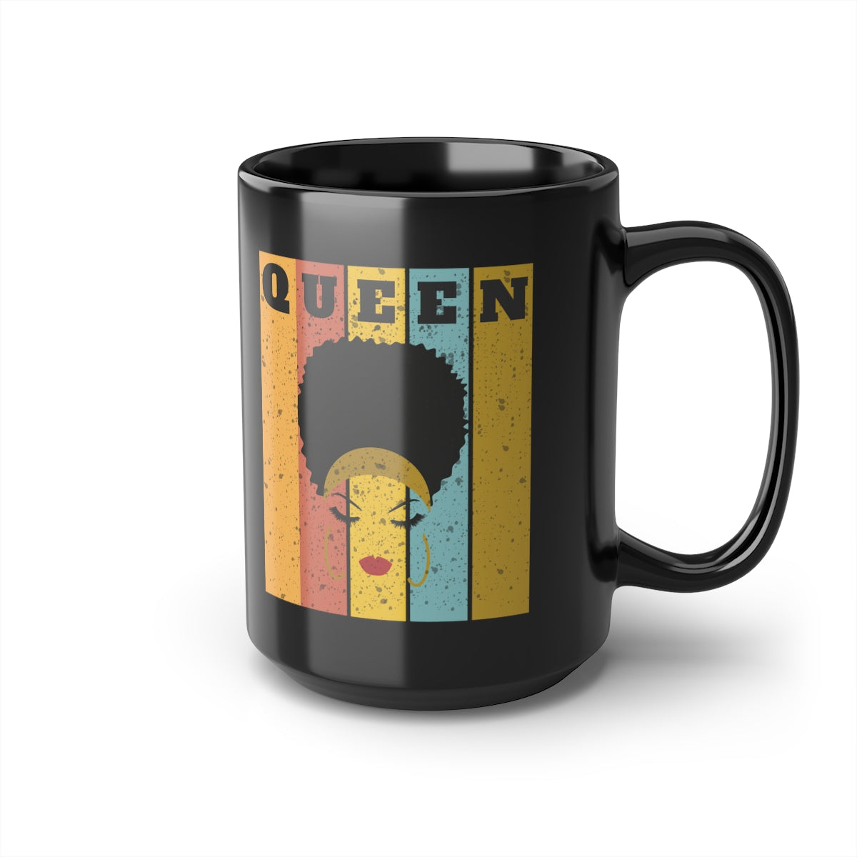 Queen Black Mug, 15oz